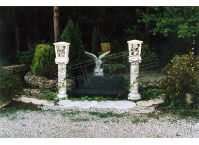 Pedestal for columns column foundation garden terrace figures