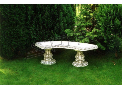 Stone Bench Round Benches Garden Terrace Furniture 135cm Statue
