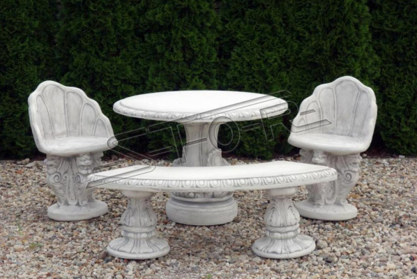 Stone table terrace garden decoration furniture noble antique style design