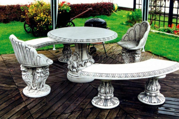 Stone table terrace garden decoration furniture noble antique style design