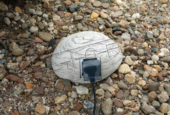 Stone for Outdoor Outlet Socket Decoration Garden Decor
