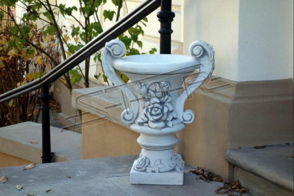 Vase Decoration Decorative Article Garden Terrace Flowerpot Vases White Cable