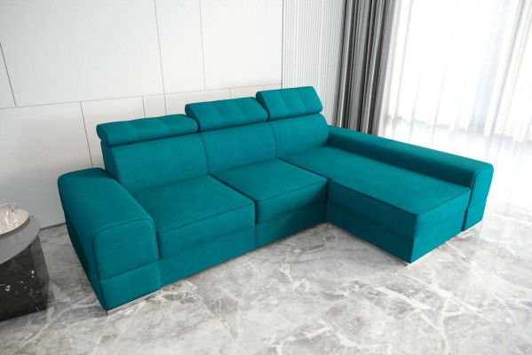 Design corner sofa L-shaped couch leather beige living room elegant luxury modern furniture
