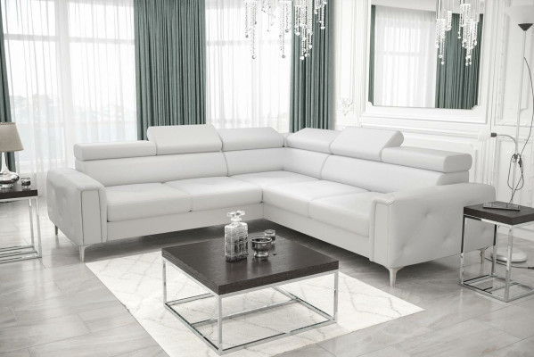 Design sofa couch corner multifunction upholstery living room L-shape textile new