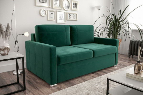 Design 2-Seater Sofa Couch Upholstered Two-Seater Couches Sofas Textile Fabric Faux Leather