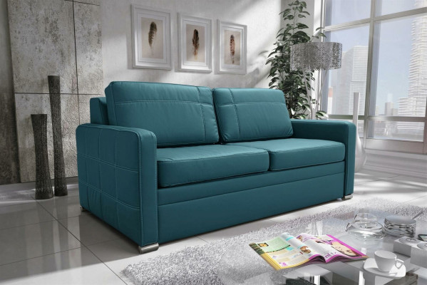 Design 2-Seater Sofa Couch Upholstered Two-Seater Couches Sofas Textile Fabric Faux Leather