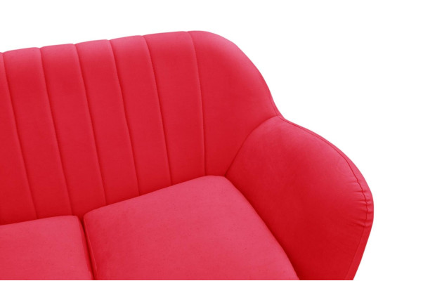 Sofa 2-seater design sofas modern upholstery fabric seat two-seater leather new