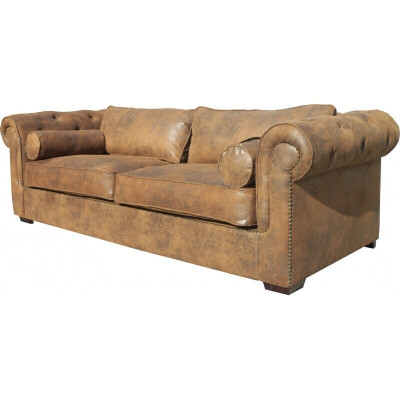 Chesterfield Sofa Set 3+2 Couch Upholstery Set Sofas Couches New Leather Sofa