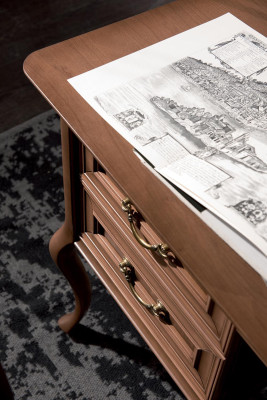 Office furniture shelf desk chest of drawers armchair cabinet complete 4-piece set.