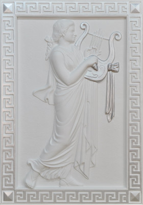Music Wall Relief Antique Style Relief Wall Painting Antique Handcrafted God Image New