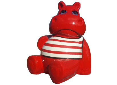 Modern Decoration Abstract Figure Figures Abstract Statues Sculpture Hippopotamus