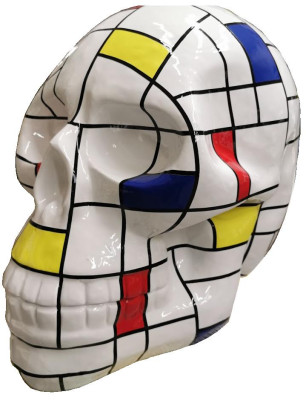 Skull Figure Modern Figures Decoration Deco Garden Sculpture Sculpture Idea New