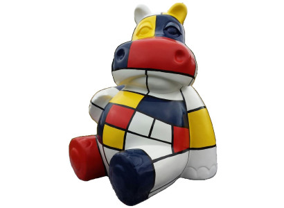 Design Figure Hippo designer Loft colorful sculptures figures genuine handcrafted