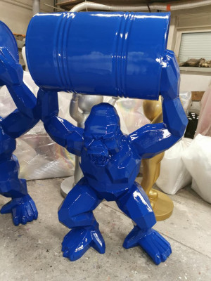 Statue Decoration Decor Gorilla Garden New Designer Figure Statue Modern Figures