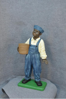 Dark-Skinned Boy Sculpture Figurine Sculptures Figures Statue Style 1920s