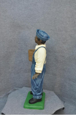 Dark-Skinned Boy Sculpture Figurine Sculptures Figures Statue Style 1920s