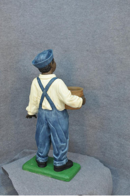 Dark-Skinned Boy Sculpture Figurine Sculptures Figures Statue Style 1920s