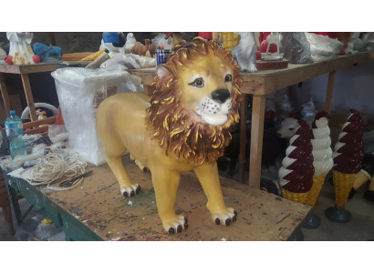 Lion Decor Statue Sculpture Abstract Lion Figures Real Handcrafted Statues Garden