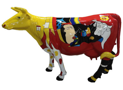 Modern decoration abstract figure figures abstract statues sculpture design cow