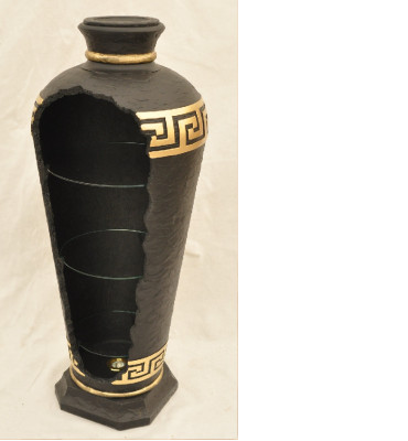 XXL Medusa Antique Style Display Cabinet Bar Floor Vase Cabinet Display Column 127cm New