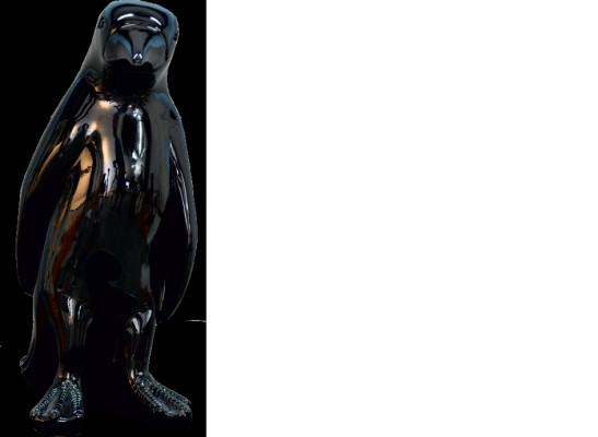 Design Penguin Black Figurine Statue Sculpture Figures Sculptures Decor New 3062