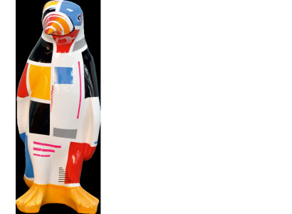 XXL designer figure handcrafted painted figures sculpture statue sculptures penguin