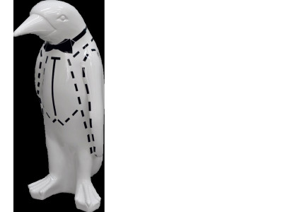 XXL Design 67cm Penguin Luxury Figure Sculpture Handcrafted Animal Sculptures Figures