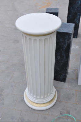 Medusa Column Columns Marble Sculpture Figure Roman Decoration Stand New PG1102