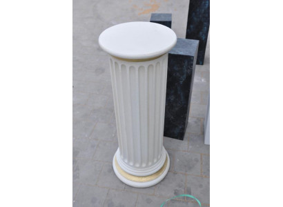 Medusa Column Columns Marble Sculpture Figure Roman Decoration Stand New PG1102