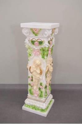 Design column with Amorette 100 cm figures column base flower stand statue new