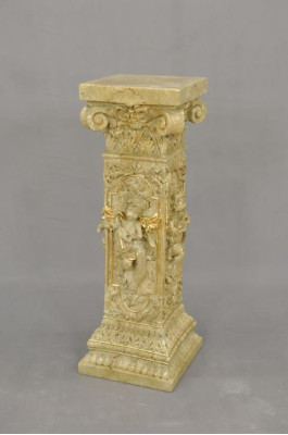 Design column cupids sculptures figures decoration stand flower pedestal