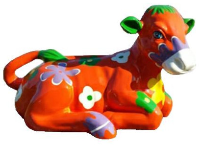 Modern decoration abstract figure cow sculptures decoration decor new abstract