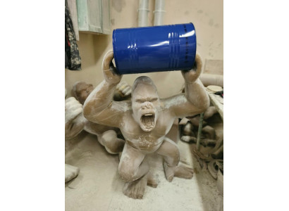 Designer Figure Statue Modern Figures Statues Decoration Deco Gorilla Garden New