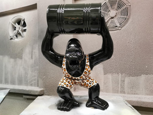Designer Figure Statue Modern Figures Statues Decoration Decor Gorilla Garden New