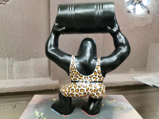 Designer Figurine Statue Modern Figurines Statues Decoration Decoration Gorilla Garden New