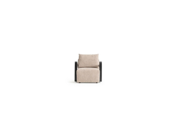 Armchair Upholstery 1 Seat Designer Textile Living Room Style Modern New