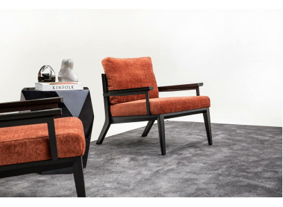 Armchair 1-seater textile living room luxury upholstered seat new modern design