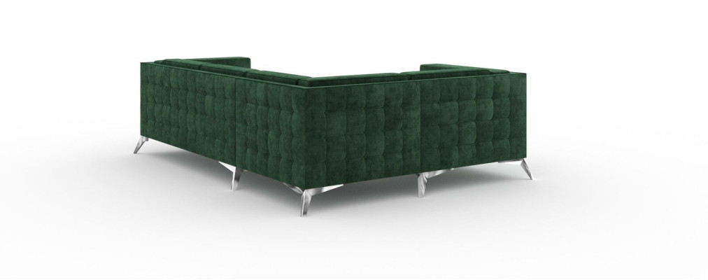 Sectional sofa L-shape sofa couch design sofas upholstery fabric modern corner set green.