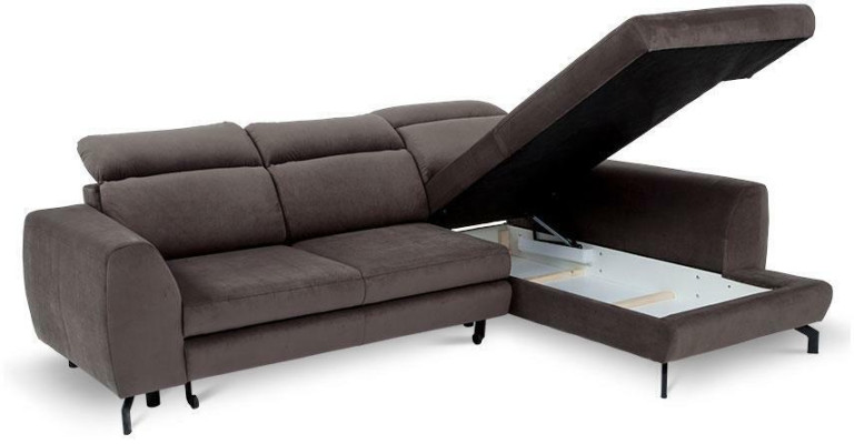 Design corner sofa, sleeper sofa, bed function, couch, textile upholstery, sofas, bed box
