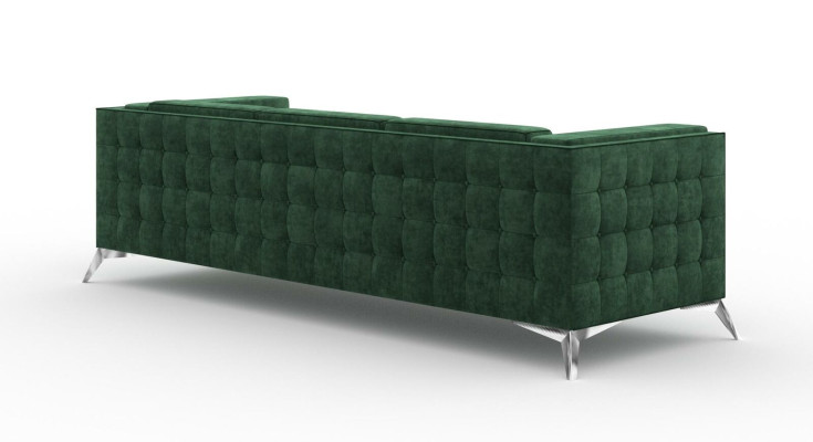 Three-seater 3-seater couch upholstered sofa fabric Chesterfield couch set