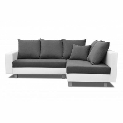 Design corner sofa L-shaped sofa bed function couch seat corner sofas textile upholstery LED