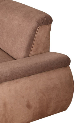 Upholstered corner sofa in L-shape fabric sofa couch design textile