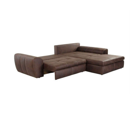 Big Sofa Couch Corner Sofa Vintage XXL Upholstered Corner Suite Fabric Living Landscape