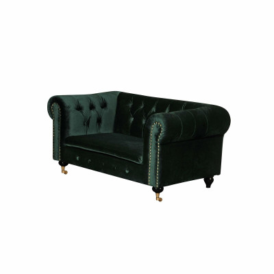 Chesterfield 2-Seater Classic Luxury Decor Rococo Baroque Sofa Textile