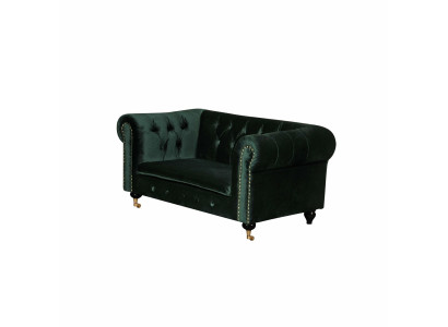 Chesterfield 2-Seater Classic Luxury Decor Rococo Baroque Sofa Textile