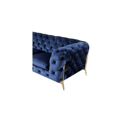 Luxury 2 Seater Couch Upholstered Sofa Leather Fabric Couches Chesterfield Suite New