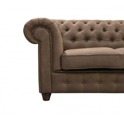 Chesterfield design luxury upholstered seating couch XXL big 3-seat sofa couches