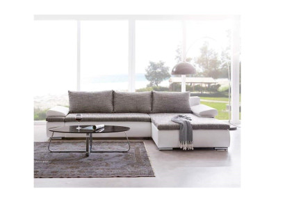 Design corner sofa sleeper sofa bed function couch leather textile upholstery sofas fabric