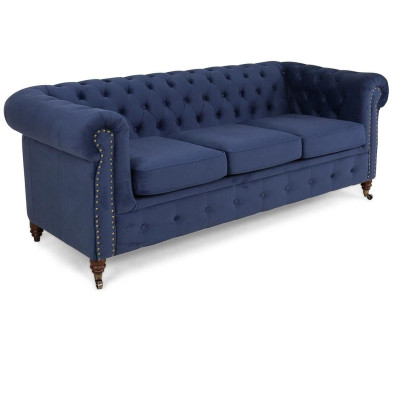 Chesterfield 3-seater couch upholstery couches sitting living room sofa three-seater new