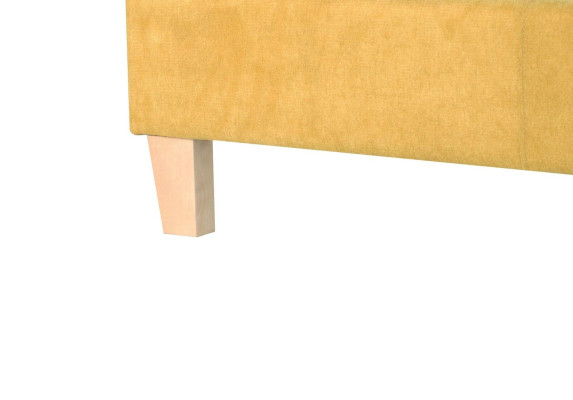 Double bed, bed, beds, upholstery, bedroom, box spring, marriage, yellow, textile, fabric